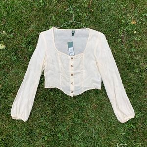 Wild Fable white button down blouse